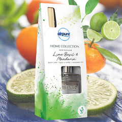 Airpure Home Collection Reed Diffuser Air Freshener Lime Basil & Mandarin 30ml