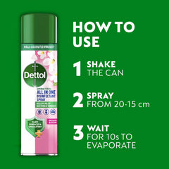 Dettol All In One Disinfectant Spray Orchard Blossom Surface Odour Remover 300ml