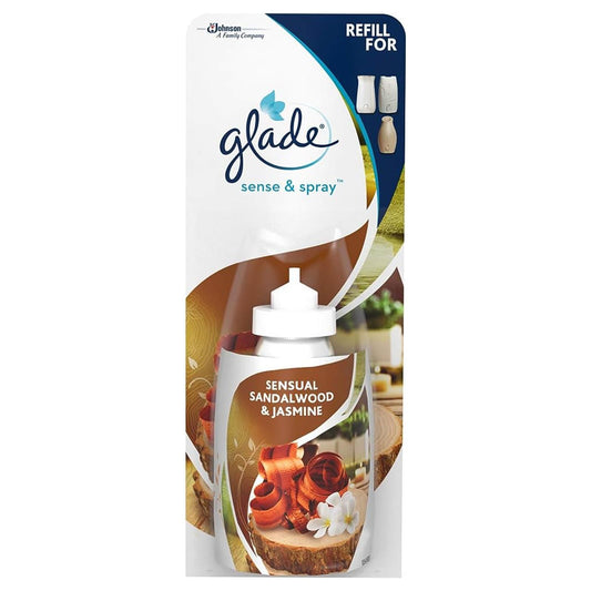 Glade Sense & Spray Sensual Sandalwood & Jasmine Air Freshener Refill Home 18ml