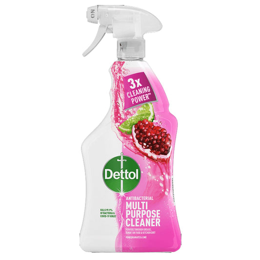 Dettol Clean & Fresh Multipurpose Cleaner Spray Dirt Grease Pomegranate Lime 1L