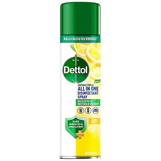Dettol All In One Disinfectant Spray Lemon Breeze Surface Odour Remover 300ml