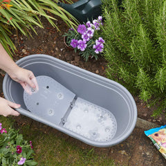 Clever Pots Round Trough Resevoir Make Gardening Easier 60Cm