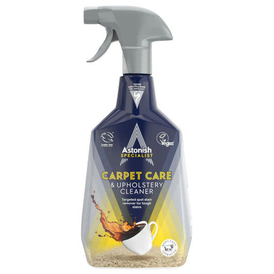 Astonish Carpet Care Upholstery Deep Cleaning Spray 750ml Tough Stains Remover