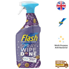 Flash Spray Wipe Done Glass Mirror Floor Sink Cleaner Sugarplum Delight 800ml