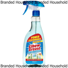 Elbow Grease Glass Cleaner Spray Streak Free Cleans Home Window Mirror 500ml