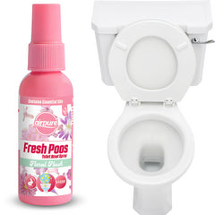 Airpure Fresh Poos Toilet Bowl Spray Air Freshener Fragrance Floral Flush 60ml