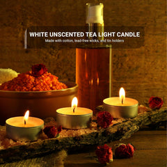 Airpure Tea Lights Nightlight Unscented Candles Upto 4 Hour Burn Time 15Pk