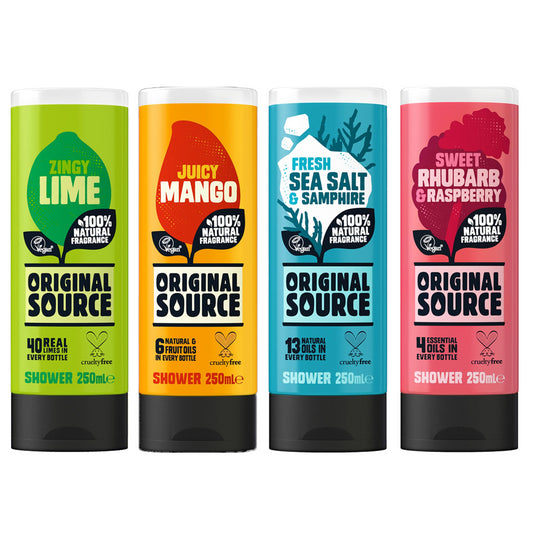 Original Source Shower Gel Bundle Set For Body Care Fragrance Scent 250ml