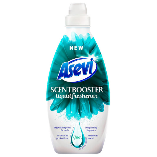 Asevi Laundry Scent Booster Liquid Green Freshener Fragrance 36 Washes 720ml