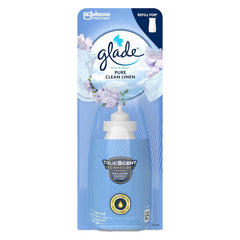 Glade Sense & Spray Pure Clean Linen Air Freshener Refill Home Office Hotel 18ml
