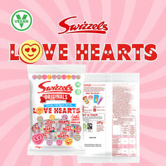 Swizzels Love Hearts Originals Mix Sweet Vegan Candy 127G