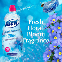 Asevi Clothes Fabric Softener Blue Laundry Liquid Long Lasting 60 Washes 1.38L