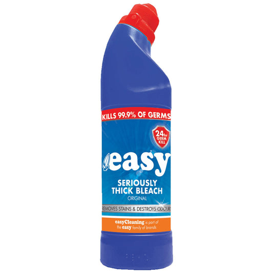Easy Seriously Thick Bleach Original Bathroom Toilet Cleaner Germ Killer 750ml