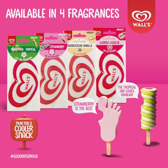 Walls Hanging Car Air Freshener Odor Neutralizer Fragrance Strawberry