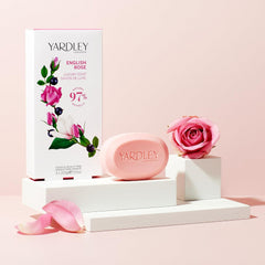 Yardley London English Rose Bundle Mist 200ml Powder 200g EDT 50ml Soap 3X100g
