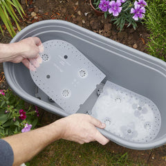 Clever Pots Round Trough Resevoir Make Gardening Easier 60Cm
