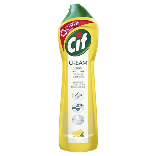 Cif Surface Cleaner Cream Tough Dirt Cleaner Limescale Remover Lemon 500ml