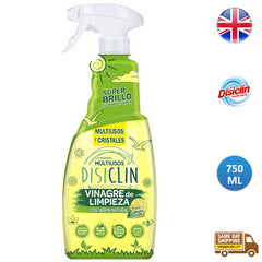Disiclin Multi Purpose Glass Cleaner White Vinegar With Lemon Spray 750ml
