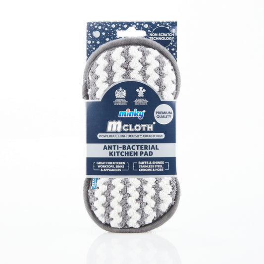 Minky Kitchen Sink Pad Anti-Bacterial Micrfibre Powerful Cleaning Surface