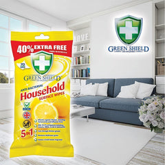 Green Shield Household Surface Cleaning Wipes Dirt Cleaner 70S