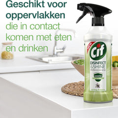 Cif Disinfect Shine Multipurpose Spring Flowers Patented Formulation Spray 500ml