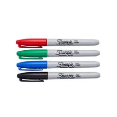 Sharpie Permanent Marker Pens Fine Point Tip Quick Dry Ink Most Surfaces