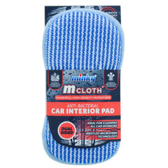 Minky Anti Bacterial Car Interior Pad Dual Side Cleans Dirt Dust Non Scratch