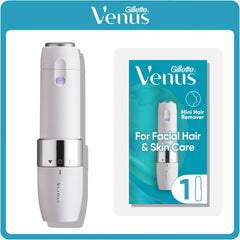 Gillette Venus Mini Facial Hair & Skin Care Smooth Glowing Face Rotary Trimmer