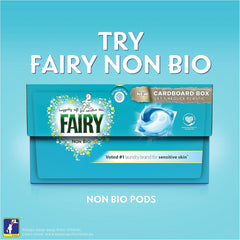 Fairy Laundry Detergent Liquid Washing Pods Capsules Non Bio 33 Washes