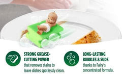 Fairy Max Power Washing Up Liquid Kitchen Dish Grease Cleaner Original 370ml