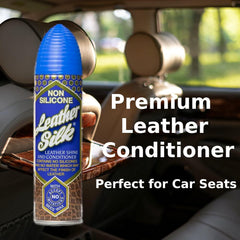 Aristowax Glass Cleaners, Non-Silicone Wood Silk & Leather Silk Spray Bundle Set