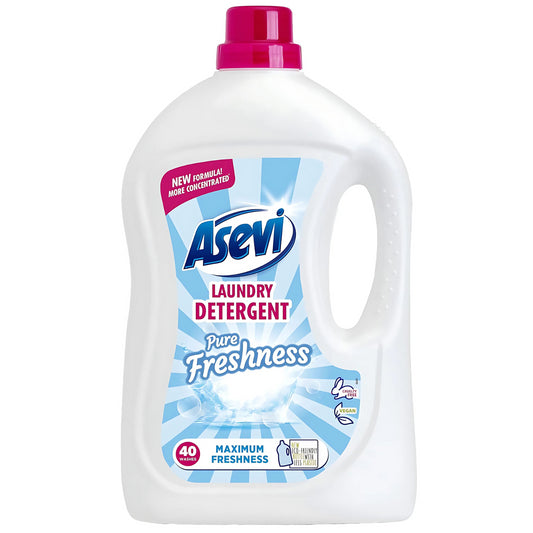 Asevi Liquid Laundry Detergent Cloth Fabric Stain Remover Pure Freshness 2.28L