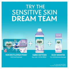 Fairy Non-Bio Extra Freshness Pods Platinum Silk Tree Blossom & Jasmine 34W 816g