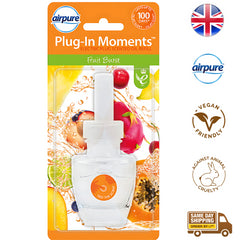 Airpure Electric Plug In Scented Oil Refill Air Freshener Fruit Burst 20ml