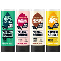 Original Source Shower Gel 4 Pcs Bundle Set For Body Care Fragrance Scent 250ml
