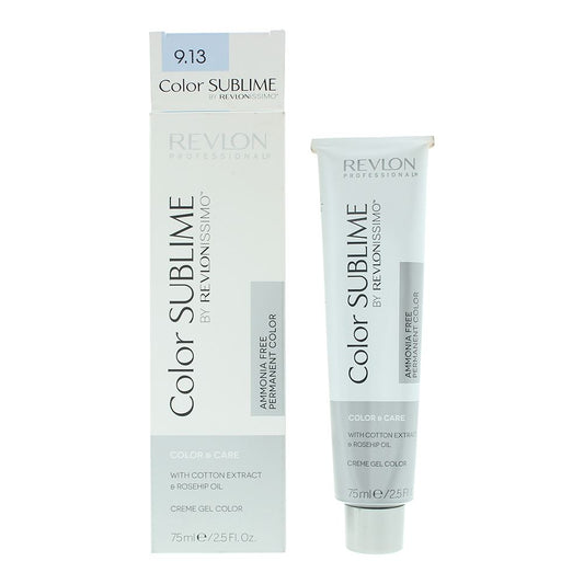 Revlon Color Sublime 9.13 Very Light Ash Gold Blonde Hair Colour 75ml For Women