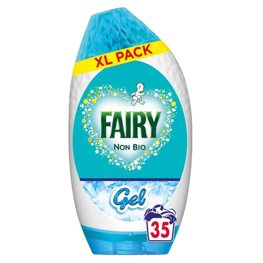 Fairy Non Bio Laundry Detergent Gentle Cleaning Washing Liquid Gel 35W 1.23ml