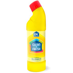 Clean N Fresh Citrus Burst Thick Bleach 99.9% Bacteria Germs Burst-Citrus 750ml