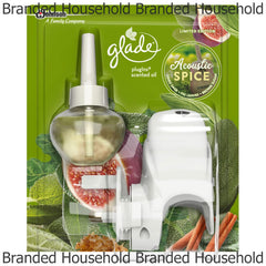 Glade Electric Plugins Scented Oil Refill Home Air Freshener Acoustic Spice 20ml