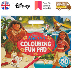 Disney Moana Fun Pad With Amazing Stickers For Kids Childrens Girls Boys