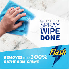 Flash Spray Wipe Done White Blossom Removes Bathroom Grime Anti-Bac Spray 800ml