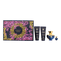 Versace Dylan Blue Pour Femme 4 Piece Gift Set For Women