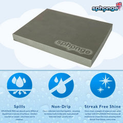 Sph2Onge Pad Super Absorber Kitchen Surface Cleaner Streak Free Grey