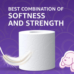 Andrex Toilet Rolls Supreme Quilts Tissue Paper Sheet Soft Cushiony Layer