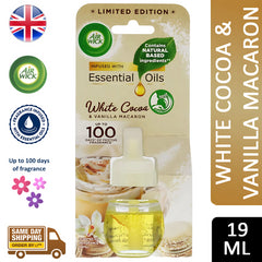 Airwick Plugin Refill Scented Oil Air Freshener White Cocoa Vanilla Macaron 19ml