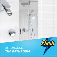 Flash Spray Wipe Done White Blossom Removes Bathroom Grime Anti-Bac Spray 800ml