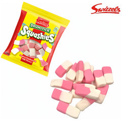Swizzels Squashies Drumstick Original Raspberry & Milk Flavour Sweet Candy 120g