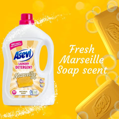 Asevi Laundry Detergent Washing Liquid Fabric Stain Remover Marseille Soap 2.28L