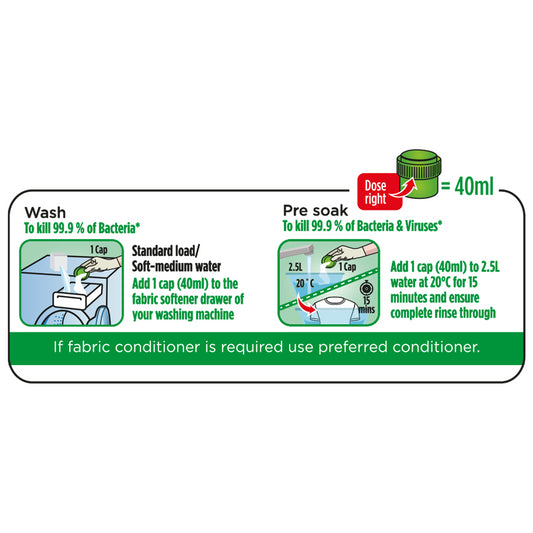 Ariel Laundry Sanitiser Ultra Concentrated Kills Bacteria 25 Washes 1L