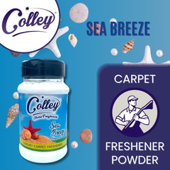 Colley Home Fragrances Sea Breeze Fragrance Carpet Fabric Freshener Powder 500g